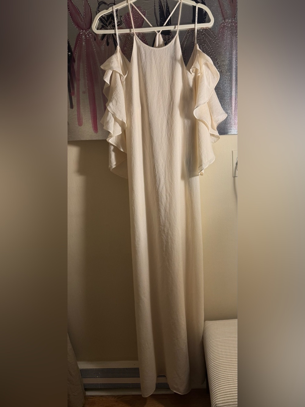 Halston Heritage off White Texture Dress With Versatile
Styling Option Size 6
